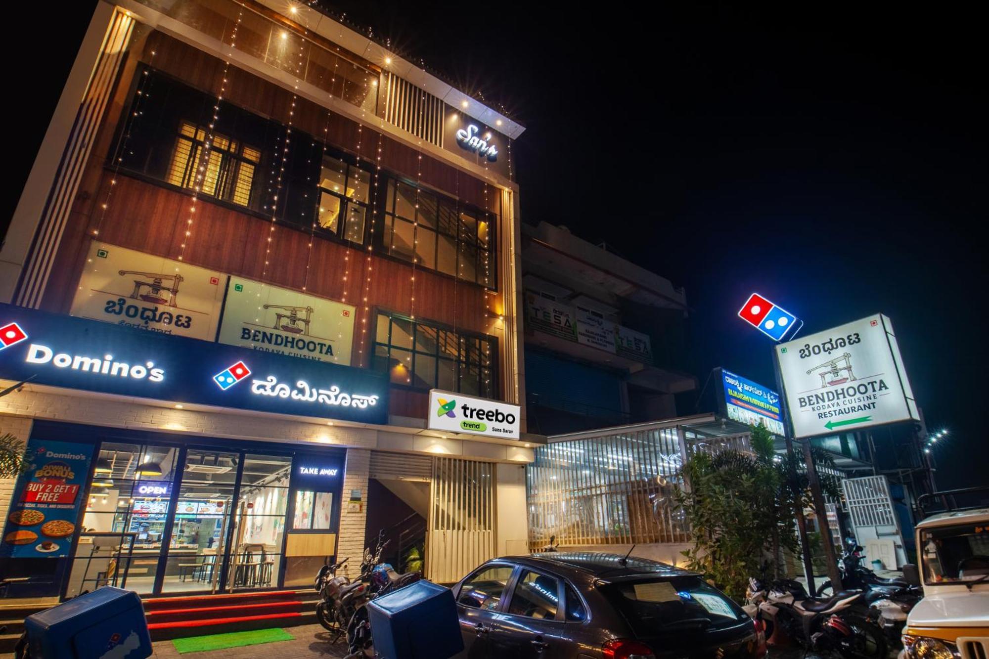 Treebo Trend Sans Sarav Kushalnagar Hotell Madikeri Exteriör bild